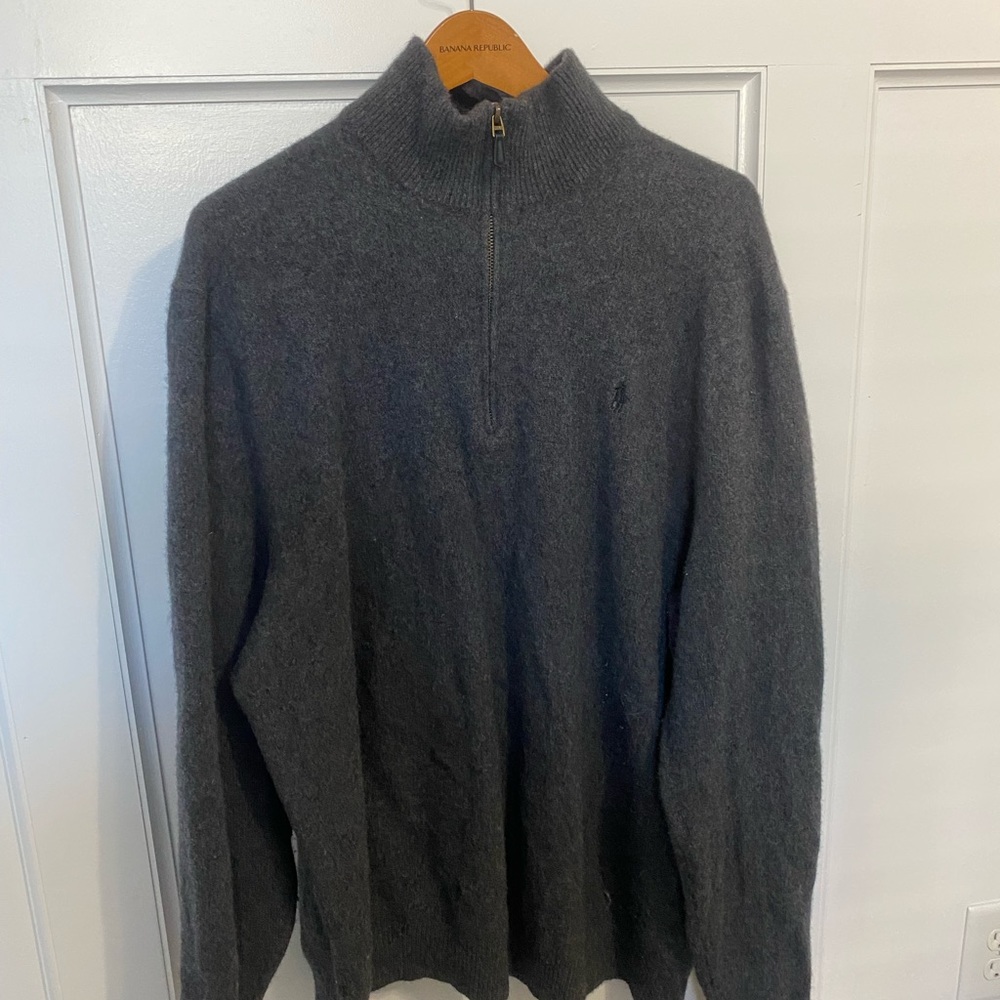 Polo Ralph Lauren 1/4 Zip Wool Sweater 3XLT